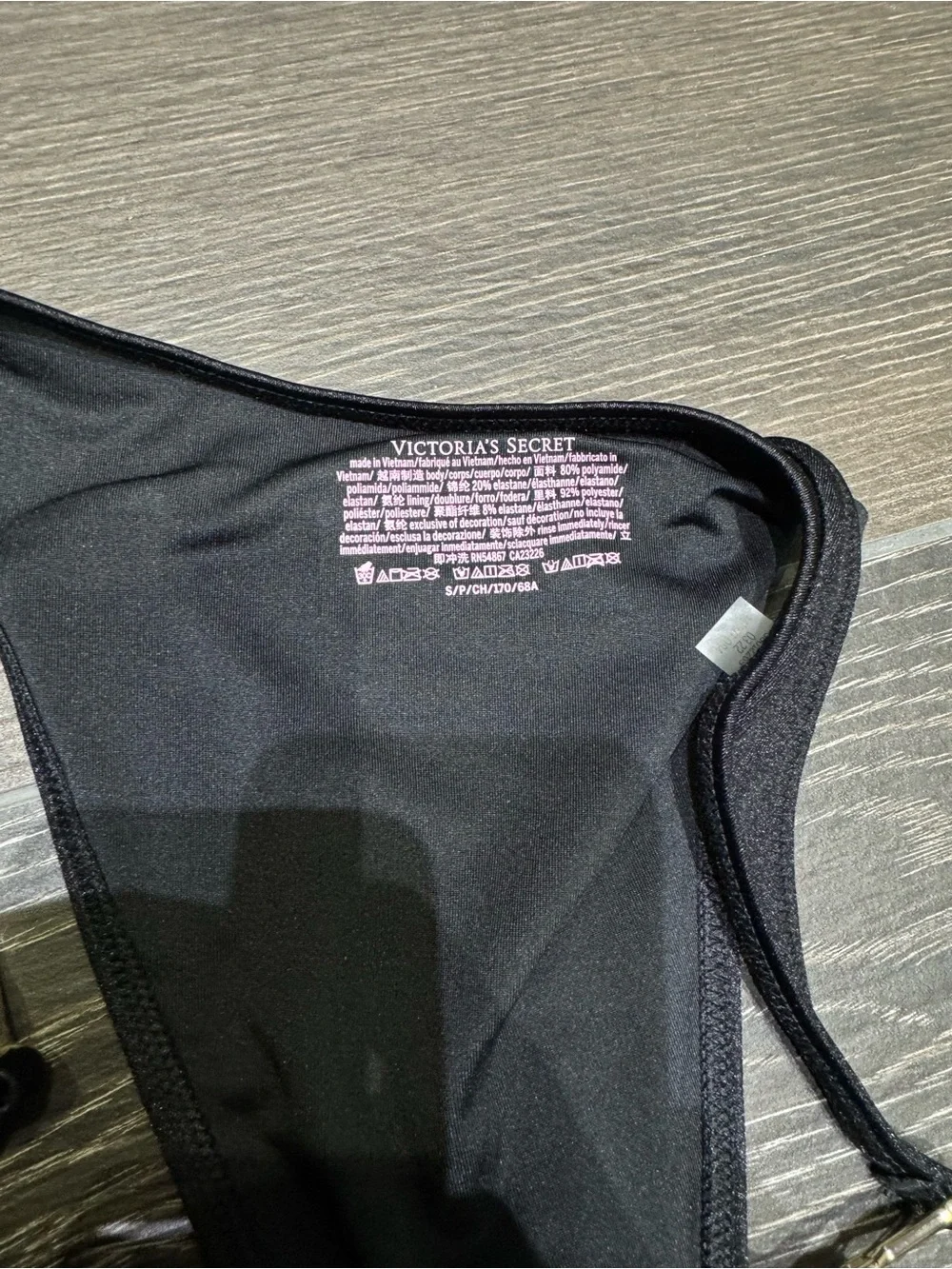 Victoria's Secret Black Push-Up Bra and Bikini Set